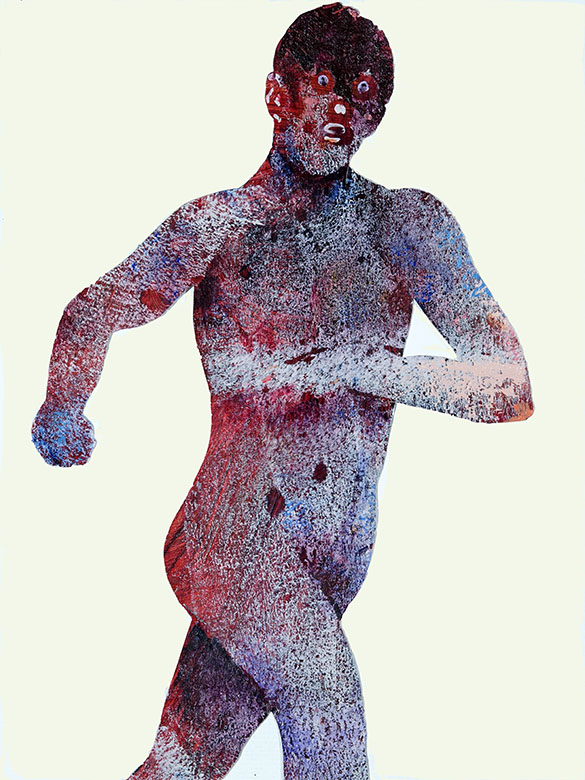 left detail, Footrace No. 4